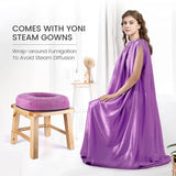 ROLEVIN® Wooden Yoni Steam Seat With Gown V-Steaming Chair